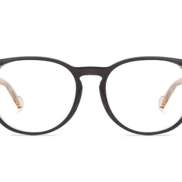 Black Full Rim Round Eyeglasses P133 - Image 4