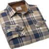 Long Sleeve Plaid Button Down Casual Shirt