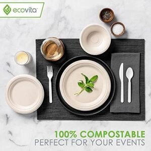 100% Compostable Paper Plates [9 in.]
