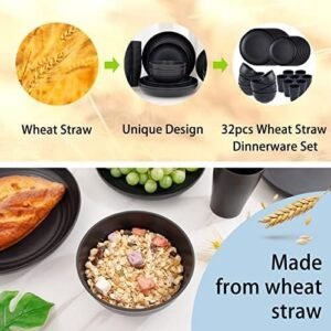 Supernal Wheat Straw Dinnerware Sets
