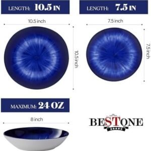 Bestone 12 Piece Round Kitchen Dinnerware Sets