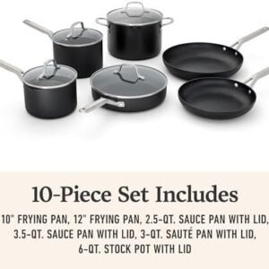 Calphalon® Hard-Anodized Nonstick 10-Piece Cookware Set